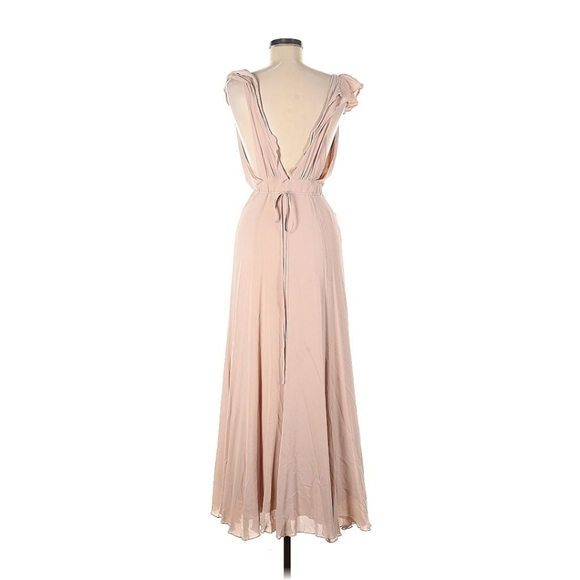 Reformation Peppermint Maxi‎ Dress in Blush - Picture 6 of 7